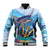 Personalised Barbados Flying Fish Baseball Jacket Ocean Style - Wonder Print Shop