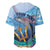 Personalised Barbados Flying Fish Baseball Jersey Ocean Style - Wonder Print Shop