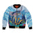 Personalised Barbados Flying Fish Bomber Jacket Ocean Style - Wonder Print Shop