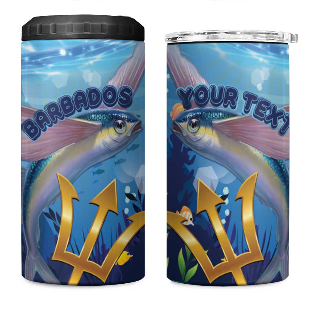 Personalised Barbados Flying Fish 4 in 1 Can Cooler Tumbler Ocean Style - Wonder Print Shop