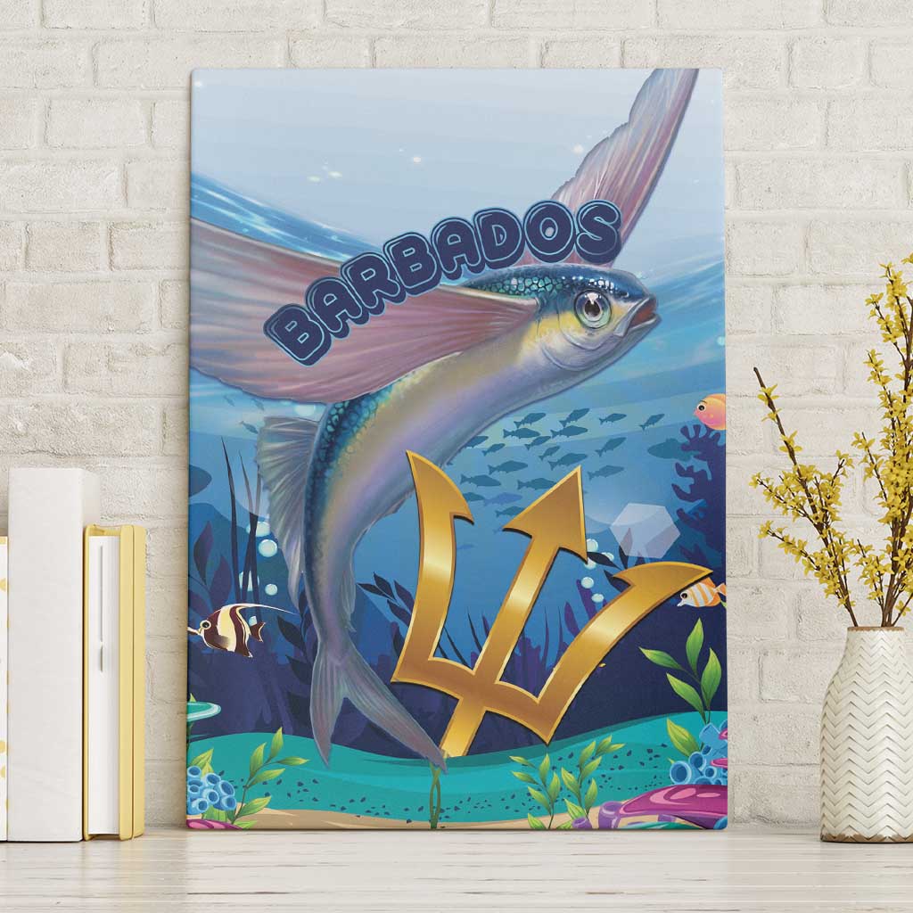 Barbados Flying Fish Canvas Wall Art Ocean Style - Wonder Print Shop