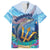 Personalised Barbados Flying Fish Family Matching Puletasi and Hawaiian Shirt Ocean Style - Wonder Print Shop