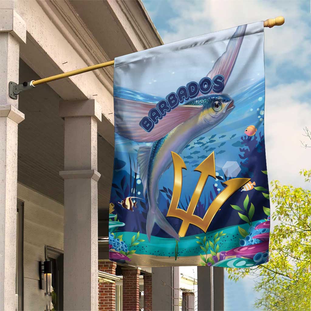 Barbados Flying Fish Garden Flag Ocean Style - Wonder Print Shop