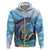 Personalised Barbados Flying Fish Hoodie Ocean Style - Wonder Print Shop