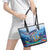 Barbados Flying Fish Leather Tote Bag Ocean Style - Wonder Print Shop