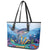 Barbados Flying Fish Leather Tote Bag Ocean Style - Wonder Print Shop