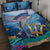 Barbados Flying Fish Quilt Bed Set Ocean Style - Wonder Print Shop