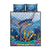 Barbados Flying Fish Quilt Bed Set Ocean Style - Wonder Print Shop