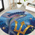 Barbados Flying Fish Round Carpet Ocean Style