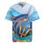 Personalised Barbados Flying Fish Rugby Jersey Ocean Style - Wonder Print Shop