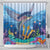 Barbados Flying Fish Shower Curtain Ocean Style