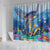 Barbados Flying Fish Shower Curtain Ocean Style