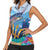 Personalised Barbados Flying Fish Women Sleeveless Polo Shirt Ocean Style - Wonder Print Shop