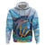 Personalised Barbados Flying Fish Zip Hoodie Ocean Style - Wonder Print Shop