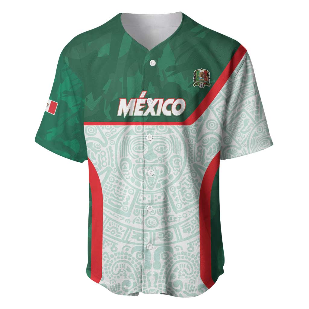 Custom Mexico Football Baseball Jersey Aztec Pattern