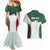 Custom Mexico Football Couples Matching Mermaid Dress and Hawaiian Shirt Aztec Pattern