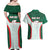 Custom Mexico Football Couples Matching Off Shoulder Maxi Dress and Hawaiian Shirt Aztec Pattern