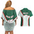 Custom Mexico Football Couples Matching Off Shoulder Short Dress and Hawaiian Shirt Aztec Pattern