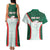 Custom Mexico Football Couples Matching Tank Maxi Dress and Hawaiian Shirt Aztec Pattern