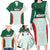 Custom Mexico Football Family Matching Long Sleeve Bodycon Dress and Hawaiian Shirt Aztec Pattern