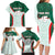 Custom Mexico Football Family Matching Long Sleeve Bodycon Dress and Hawaiian Shirt Aztec Pattern