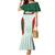 Custom Mexico Football Family Matching Mermaid Dress and Hawaiian Shirt Aztec Pattern