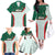 Custom Mexico Football Family Matching Off The Shoulder Long Sleeve Dress and Hawaiian Shirt Aztec Pattern