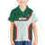 Custom Mexico Football Family Matching Puletasi and Hawaiian Shirt Aztec Pattern