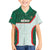 Custom Mexico Football Family Matching Short Sleeve Bodycon Dress and Hawaiian Shirt Aztec Pattern