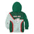 Custom Mexico Football Kid Hoodie Aztec Pattern