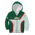 Custom Mexico Football Kid Hoodie Aztec Pattern