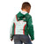 Custom Mexico Football Kid Hoodie Aztec Pattern