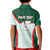 Custom Mexico Football Kid Polo Shirt Aztec Pattern