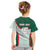 Custom Mexico Football Kid T Shirt Aztec Pattern