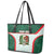 Custom Mexico Football Leather Tote Bag Aztec Pattern - Wonder Print Shop