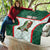 Custom Mexico Football Quilt Aztec Pattern