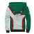 Custom Mexico Football Sherpa Hoodie Aztec Pattern