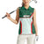 Custom Mexico Football Women Sleeveless Polo Shirt Aztec Pattern