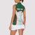 Custom Mexico Football Women Sleeveless Polo Shirt Aztec Pattern