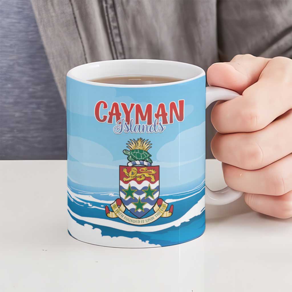 Cayman Islands Christmas Ceramic Mug Merry Xmas - Wonder Print Shop
