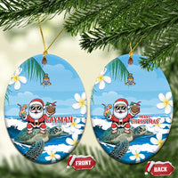 Cayman Islands Christmas Ceramic Ornament Merry Xmas - Wonder Print Shop