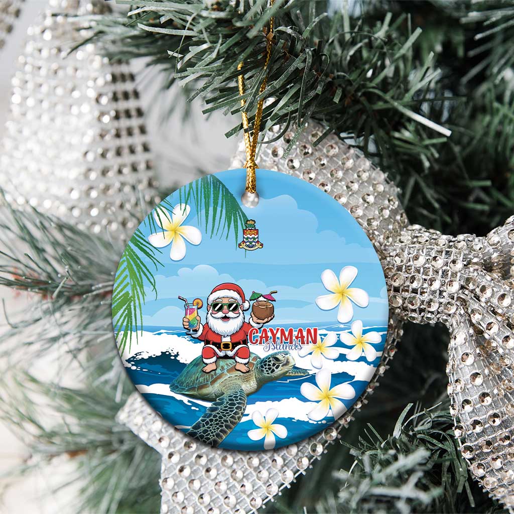 Cayman Islands Christmas Ceramic Ornament Merry Xmas - Wonder Print Shop