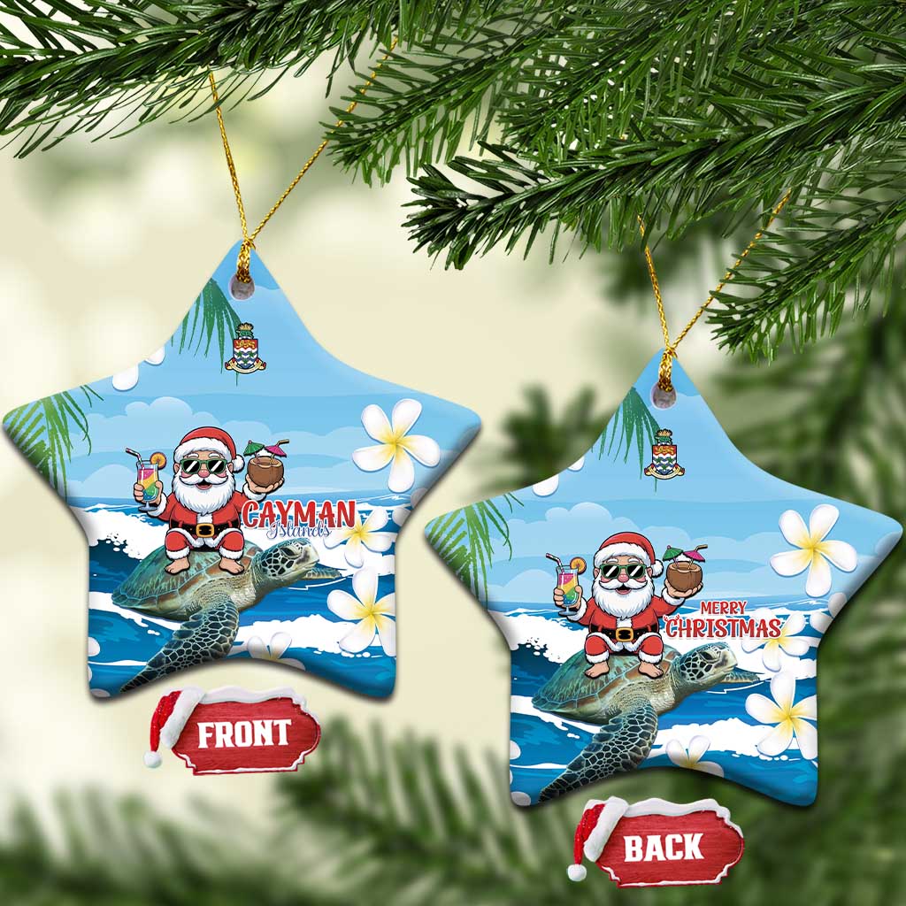 Cayman Islands Christmas Ceramic Ornament Merry Xmas - Wonder Print Shop