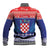 Croatia Christmas Baseball Jacket Coat Of Arms Sretan Bozic - Wonder Print Shop