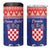 Croatia Christmas 4 in 1 Can Cooler Tumbler Coat Of Arms Sretan Bozic - Wonder Print Shop