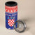 Croatia Christmas 4 in 1 Can Cooler Tumbler Coat Of Arms Sretan Bozic - Wonder Print Shop