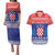 Croatia Christmas Couples Matching Puletasi and Hawaiian Shirt Coat Of Arms Sretan Bozic