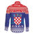 Croatia Christmas Family Matching Long Sleeve Bodycon Dress and Hawaiian Shirt Coat Of Arms Sretan Bozic - Wonder Print Shop