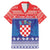 Croatia Christmas Family Matching Mermaid Dress and Hawaiian Shirt Coat Of Arms Sretan Bozic