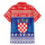 Croatia Christmas Family Matching Mermaid Dress and Hawaiian Shirt Coat Of Arms Sretan Bozic